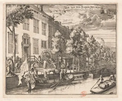 Huis van baron Manuel de Belmonte (Isaac Nunes) aan de Herengracht te Amsterdam