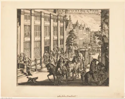 Huis van David de Pinto aan de Sint-Antoniesbreestraat te Amsterdam