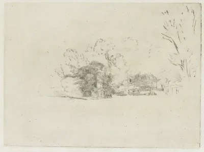 Huis verscholen tussen bomen