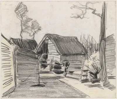 Huisjes aan een dorpsweg