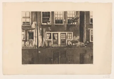 Huizen aan de Oudezijds Achterburgwal in Amsterdam