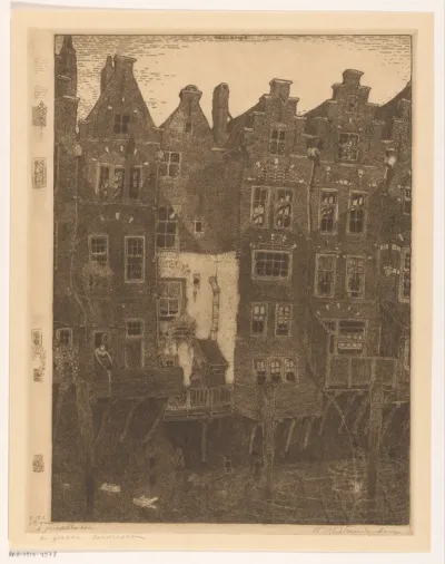 Huizen aan de Voorstraatshaven in Dordrecht