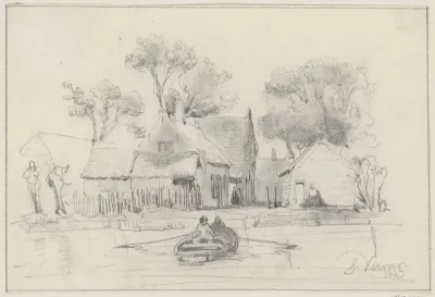 Huizen aan een vaart