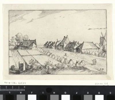 Huizen aan een weg