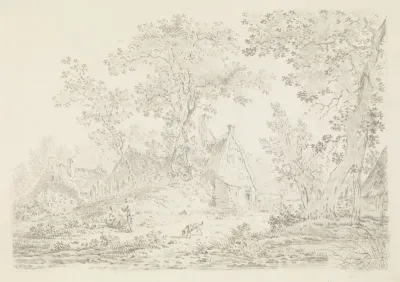 Huizen in het bos