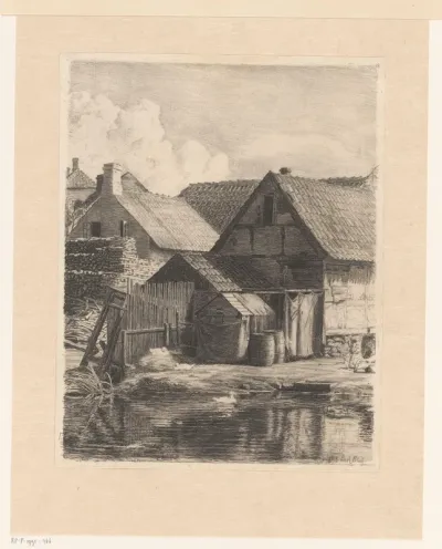 Huizen met houtopslag