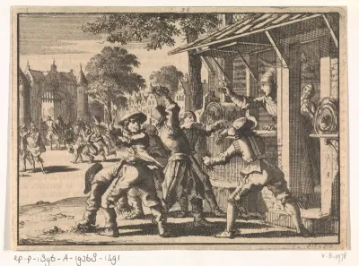 Huizen van contraremonstranten te Schoonhoven worden aangevallen en met vuil besmeurd, 1617