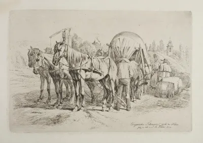 Hungarian horse waggon