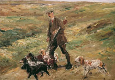 Hunter in the dunes