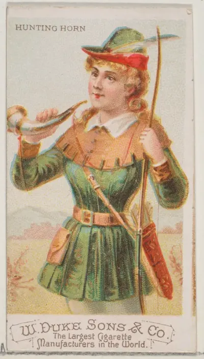 Hunting Horn, from the Musical Instruments series (N82) for Duke brand cigarettes