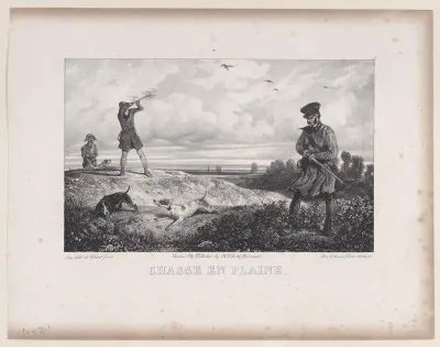 Hunting in the Field, from "Hunting Scenes"