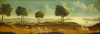 Hunting Scene with a Harbor