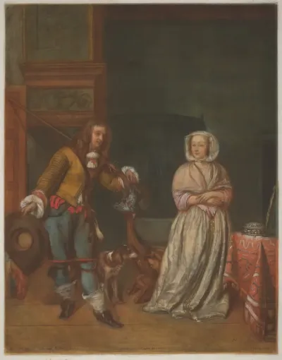 Huntsman Visiting a Lady