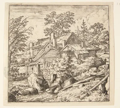 Huse på en bjergside