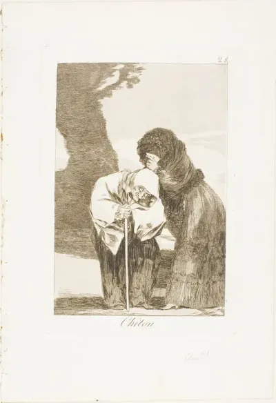 Hush, plate 28 from Los Caprichos