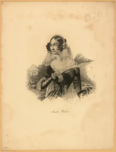 Hüssener, Auguste: Porträt Amalie Frfr. von Groß (Pseudonym Amalie Winter)