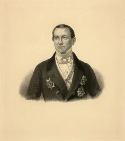 Hüssener, Auguste: Porträt August Frhr. von der Heydt
