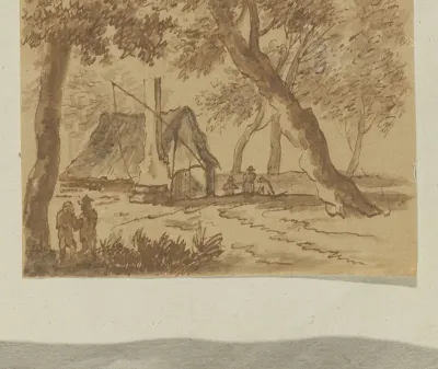 Hut temidden van bomen