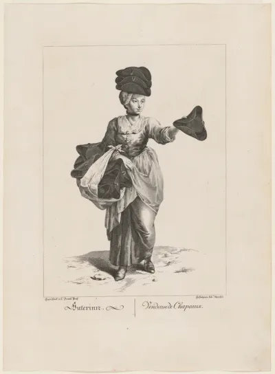 Huterinn/Vendeuse de Chapeaux. (Hat Seller)