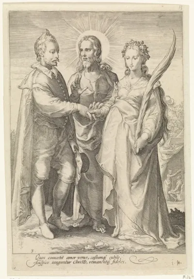 Huwelijk uit geestelijke liefde door Christus gesloten