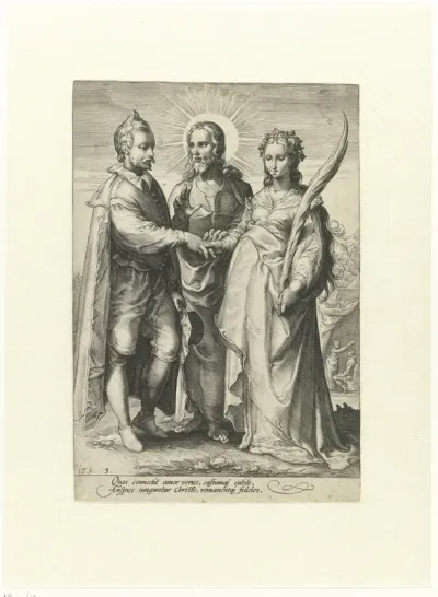 Huwelijk uit geestelijke liefde door Christus gesloten