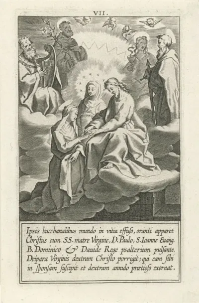 Huwelijk van Catharina van Siena met Christus