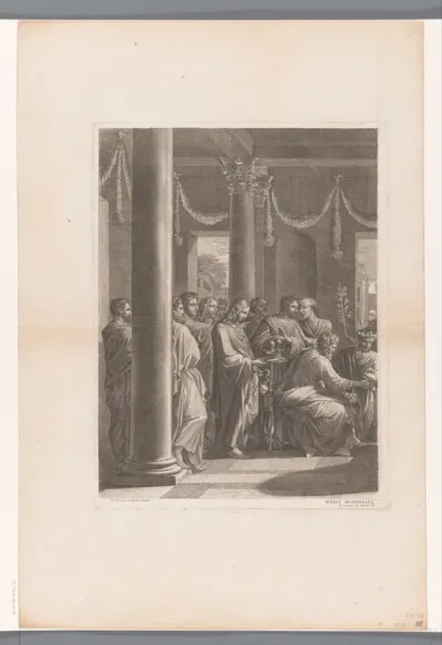 Huwelijk van Maria en Jozef (linker deel)