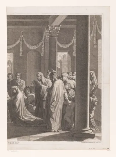 Huwelijk van Maria en Jozef (rechter deel)