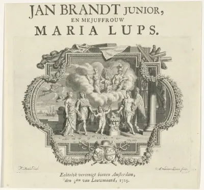 Huwelijksaankondiging van Jan Brandt junior en Maria Lups