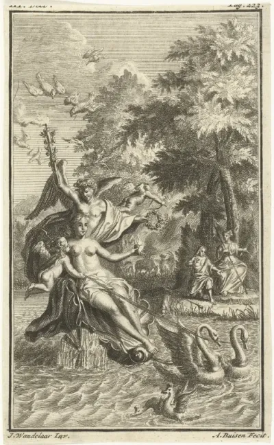 Huwelijksaanzoek met Venus en Amor