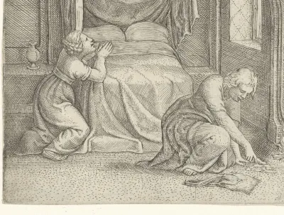 Huwelijksnacht van Tobias en Sara