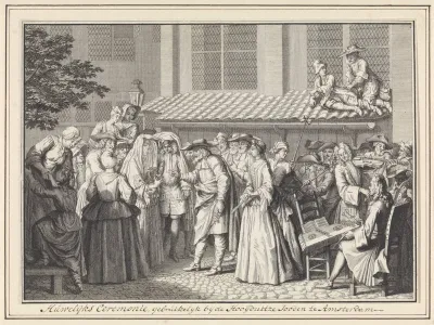 Huwelijksplechtigheid bij Asjkenazische Joden