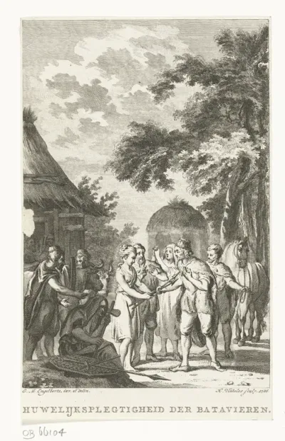 Huwelijksplechtigheid bij de Bataven