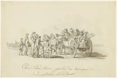 Huwelijkswens van Domenico Artaria en zijn familie