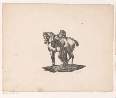 Huzaar met paard