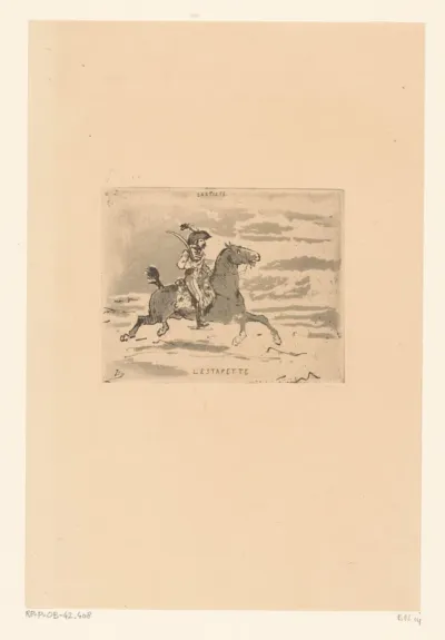 Huzaar te paard