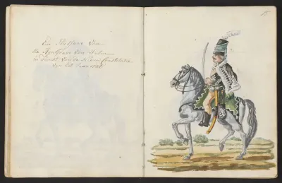 Huzaar van de Rijngraaf van Salm in 1786