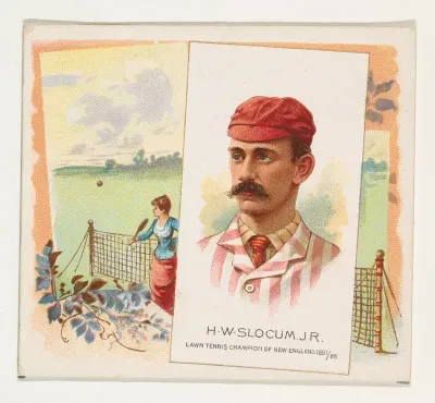 H.W. Slocum, Jr., Lawn Tennis Champion of New England 1887/88, from World's Champions, Second Series (N43) for Allen & Ginter Cigarettes