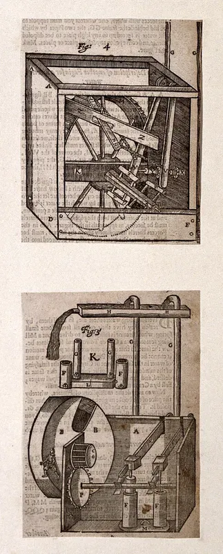 Hydraulics: two human-driven [?] pumps