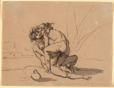 Hylas, kærtegnet af nymfen