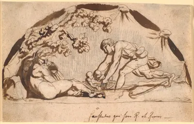 Hyrden Faustulus finder Romulus og Remus