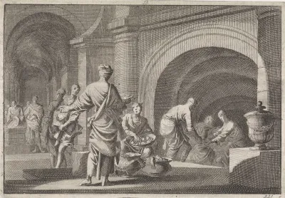 Hyrkanus rooft de kostbaarheden uit het graf van David