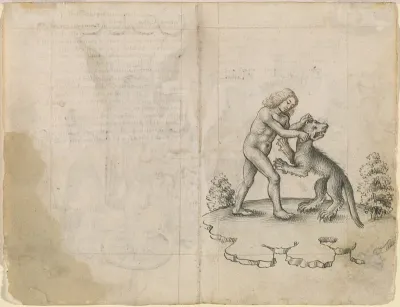 "I Am Holding a Wolf by the Ears" (verso)