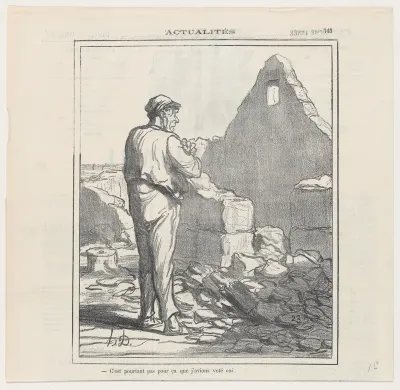 I didn't vote yes for this!, from 'News of the day,' published in Le Charivari, April 1, 1871