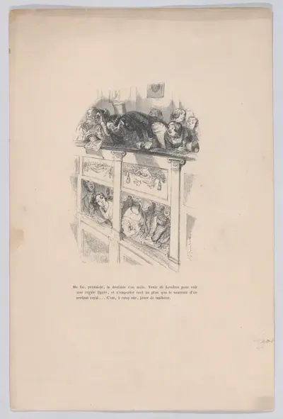 I had come to London to see a royal, but I only saw the back of another person's head, from "Little Miseries of Human Life"