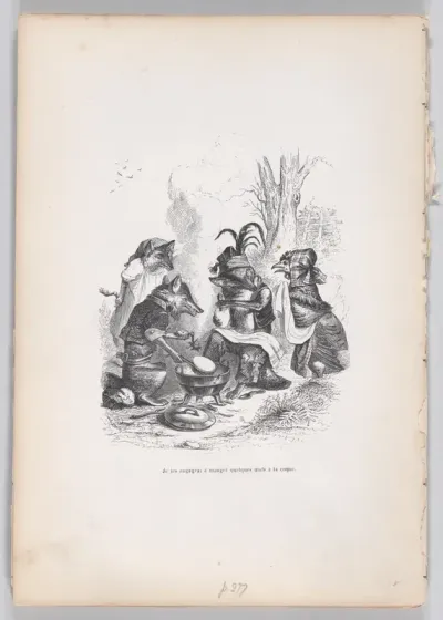 I urged them to eat some boiled eggs, from "Scenes from the Private and Public Life of Animals"