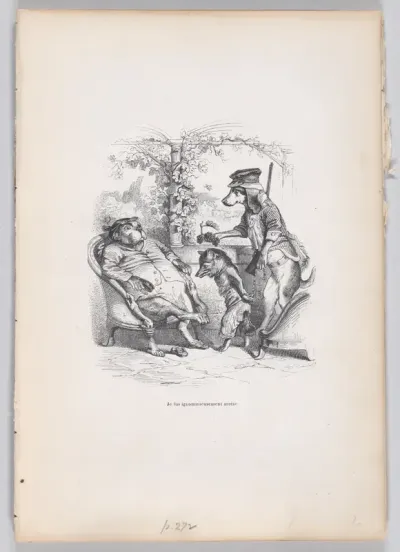 I was ignominiously arrested, from "Scenes from the Private and Public Life of Animals"