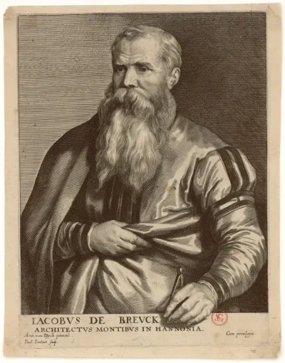 Iacobus de Breuck Architectus Montibus in Hannonia. Ant. van Dyck pinxit. Paul. Pontius sculp.