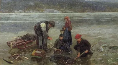 Ice fishing (1916)