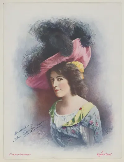 Ida Conquess in Richard Carvel, from the Actresses series (T1), distributed by the American Tobacco Co. to promote Turkish Trophies Cigarettes